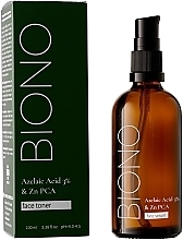 Tonik do twarzy z kwasem azelainowym 3% - Biono Azelaic Acid 3% & Zn PCA Face Toner — Zdjęcie N2