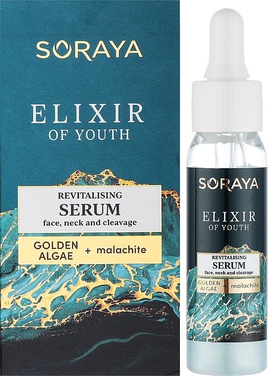 Rewitalizujące serum na twarz, szyję i dekolt - Soraya Youth Elixir — Zdjęcie N2