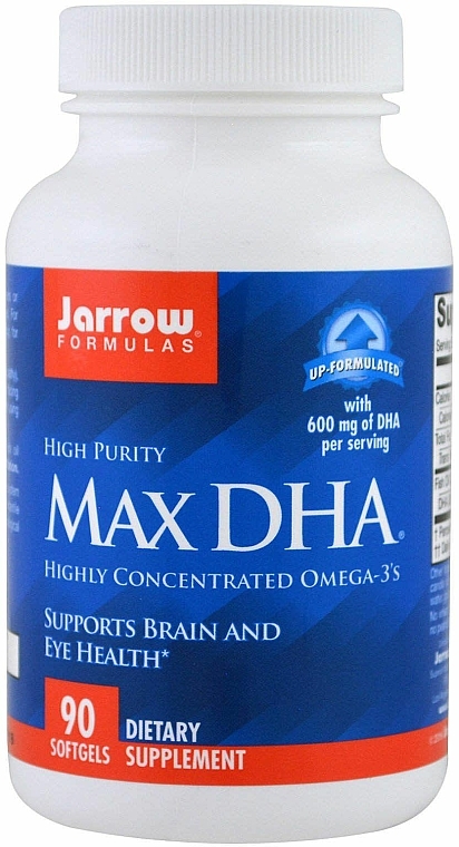 Kwas Omega-3 w żelowych kapsułkach - Jarrow Formulas Max DHA — Zdjęcie N3
