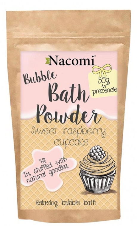 Puder do kąpieli Malinowa babeczka - Nacomi Sweet Raspberry Cupcake Bath Powder