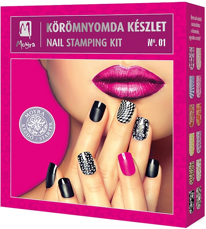 Zestaw do stemplowania paznokci №1 - Moyra Nail Stamping Kit — Zdjęcie N1