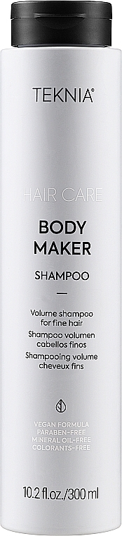 Szampon zwiększający objętość do włosów cienkich - Lakmé Teknia Body Maker Shampoo — Zdjęcie N1