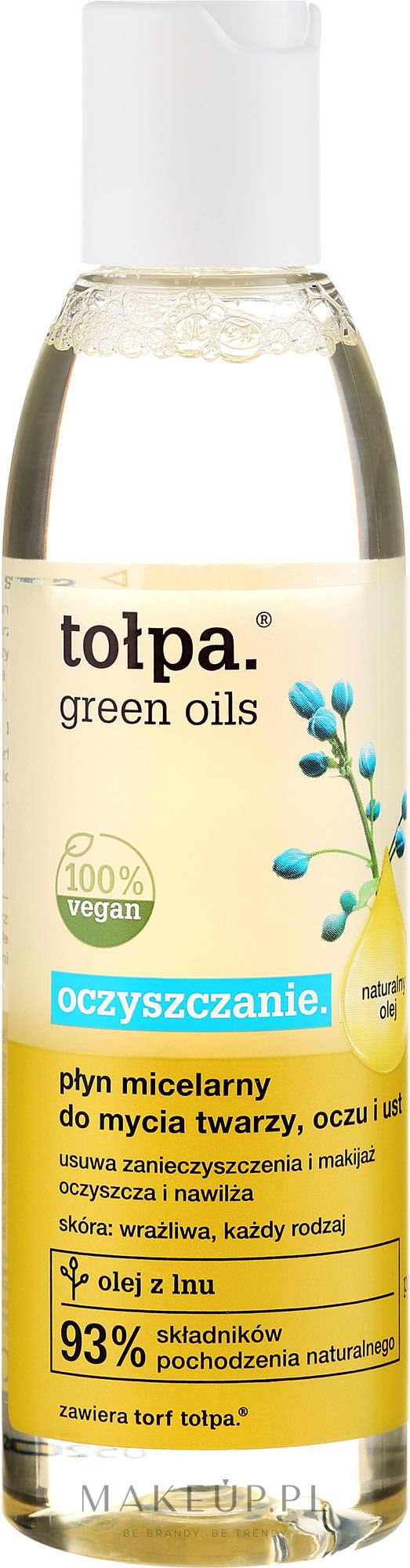 Płyn micelarny do mycia twarzy i oczu - Tołpa Green Oils Oczyszczanie — Zdjęcie 200 ml
