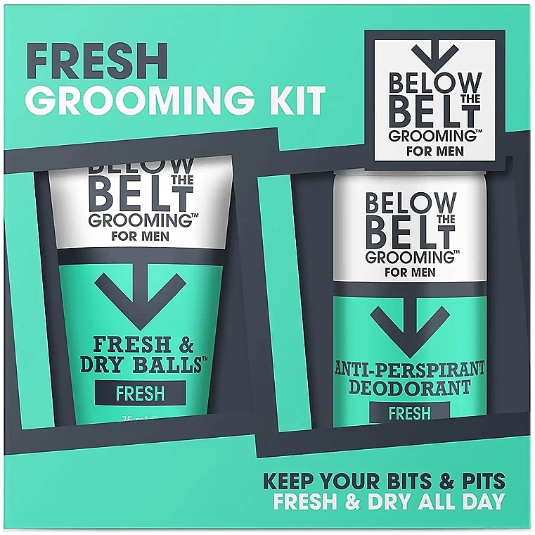 Zestaw - Below The Belt Grooming Fresh Grooming Kit (b/gel/75ml + deo/150ml) — Zdjęcie N1