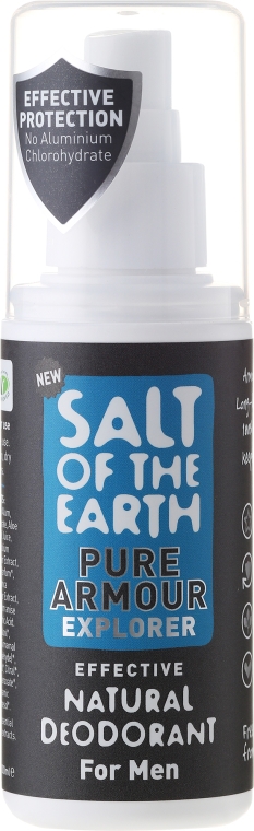 Naturalny dezodorant w sztyfcie dla mężczyzn - Salt of the Earth Pure Armour Explorer Natural Deodorant For Men  — Zdjęcie N1