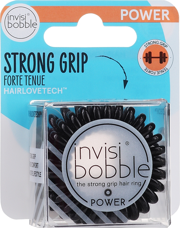 Gumka do włosów - Invisibobble Power True Black — Zdjęcie N1