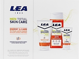 Kup Zestaw - Lea Men Total Skin Care Energy & Care (sh/gel/300ml + f/wash/150ml + f/fluid/50ml)