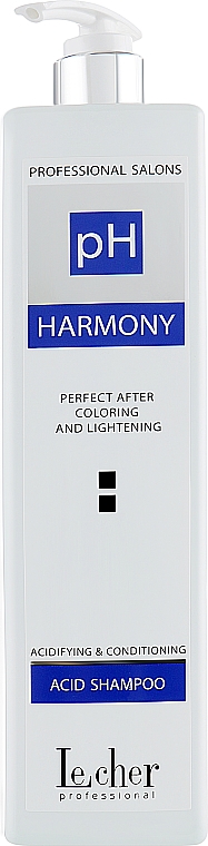 Szampon do włosów po koloryzacji i rozjaśnieniu - Lecher PH Harmony Acid Shampoo — Zdjęcie N1