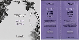 Kup Zestaw próbek - Lakme Teknia White Silver (sh/10ml + mask/10ml)