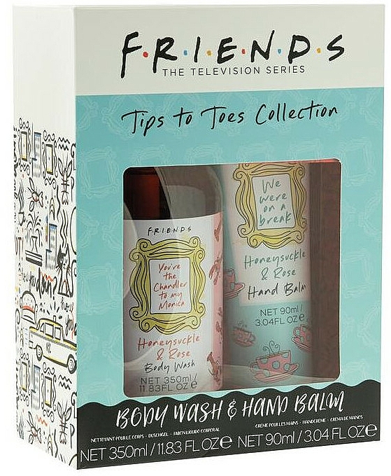 Zestaw - Paladone Beauty Friends Tips to Toes Collection (h/balm/90ml + b/wash/350ml) — Zdjęcie N1