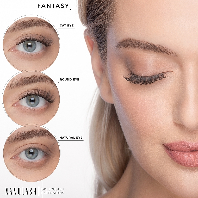 Sztuczne rzęsy - Nanolash Diy Eyelash Extensions Fantasy — Zdjęcie N4