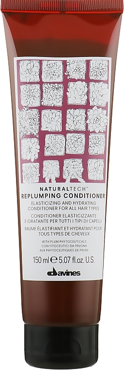 Uelastyczniająca i nawilżająca odżywka do włosów - Davines Naturaltech Replumping Conditioner — Zdjęcie N1