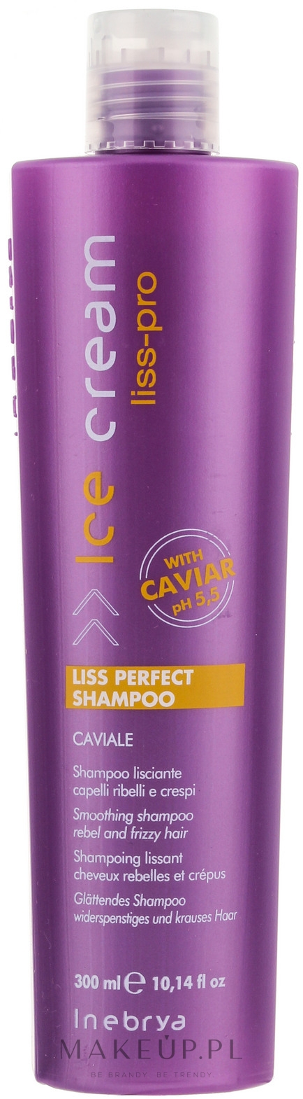 Wygładzający szampon do włosów problematycznych - Inebrya Ice Cream Liss-Pro Liss Perfect Shampoo — Zdjęcie 300 ml