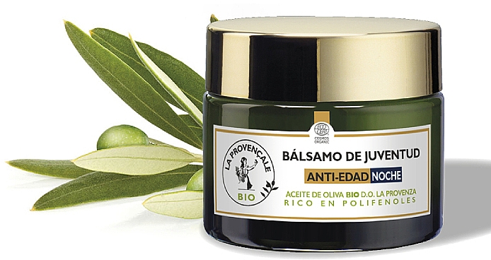 Odmładzający krem do twarzy na noc - La Provençale Bio Anti-aging Night Cream Organic Olive Oil — Zdjęcie N2