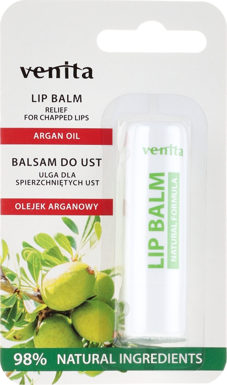 Balsam do ust Olej arganowy - Venita Lip Balm Argan Oil — Zdjęcie N1
