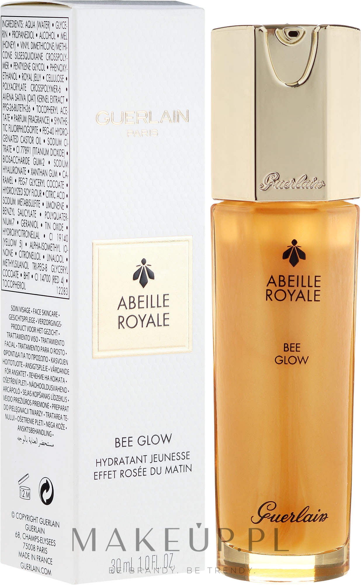 Nawilżające serum do twarzy - Guerlain Abeille Royale Bee Glow Youth Moisturizer — Zdjęcie 30 ml