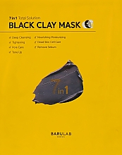 Kup Oczyszczająca maseczka w płachcie z glinką - Barulab Black Clay Mask	