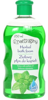 Ziołowy płyn do kąpieli z olejkiem eterycznym z melisy - Naturaphy Herbal Bath Foam — Zdjęcie N1