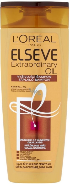 Nadzwyczajny szampon odżywczy do włosów - L'Oreal Paris Elseve Extraordinary Oil Nourishing Cream Shampoo — Zdjęcie N1