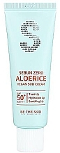 Filtr przeciwsłoneczny do twarzy - Be The Skin Sebum Zero Aloerice Vegan Sun Cream SPF50+ PA++++ — Zdjęcie N1