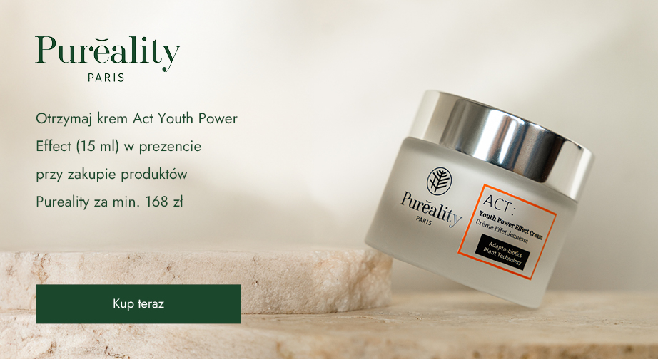 Otrzymaj krem ​​Act Youth Power Effect (15 ml) w prezencie przy zakupie produktów Pureality za min. 168 zł.