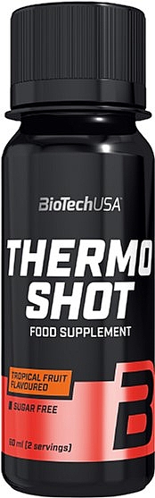 Spalacz tłuszczu w płynie z owoców tropikalnych - BioTechUSA Thermo Shot Food Supplement — Zdjęcie N1