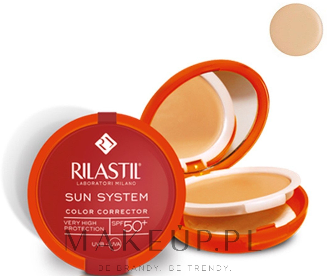 Podkład w kompakcie - Rilastil Sun System Uniform Compact Cream SPF50+ — Zdjęcie 01 - Beige