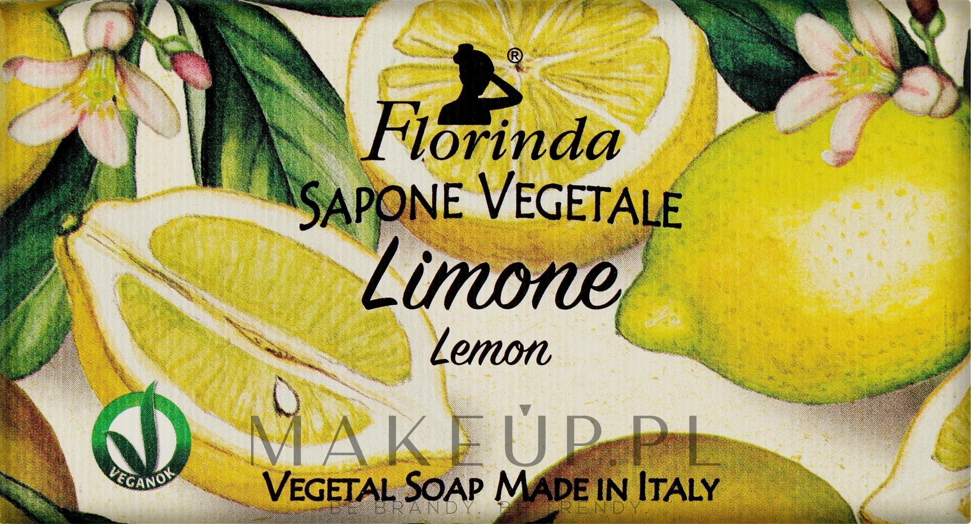Naturalne mydło w kostce Cytryna - Florinda Lemon Natural Soap — Zdjęcie 100 g
