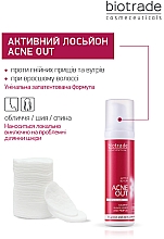 Miejscowo aktywny balsam antybakteryjny do skóry tłustej i problematycznej - Biotrade Acne Out Active Lotion (mini) — Zdjęcie N5