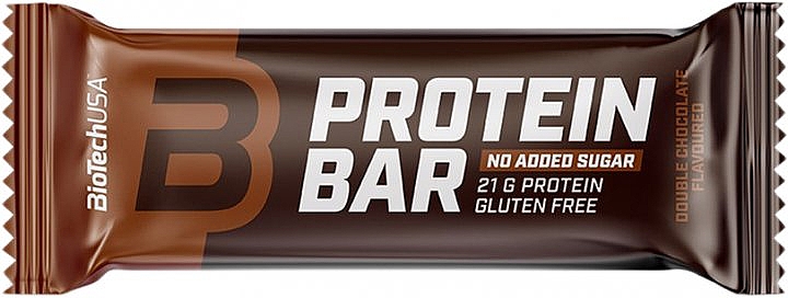 Batonik proteinowy podwójnie czekoladowy - BioTechUSA Protein Bar Double Chocolate — Zdjęcie N1