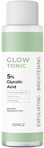 Tonik do twarzy z kwasem glikolowym 5% - Sinoz Glow Glycolic Acid 5% — Zdjęcie N1