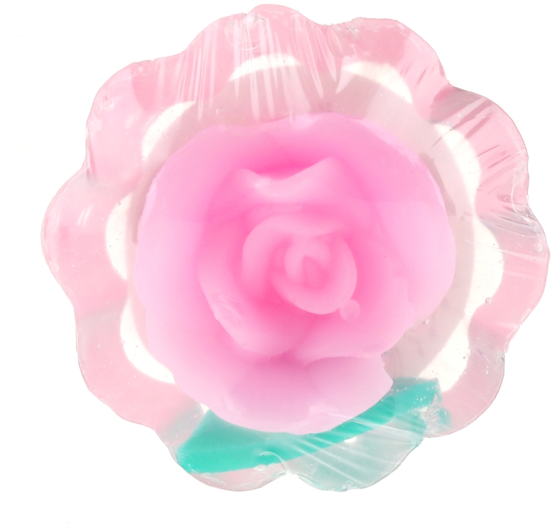 Naturalne mydło glicerynowe w kształcie róży, różowe - Bulgarian Rose Soap — Zdjęcie N1