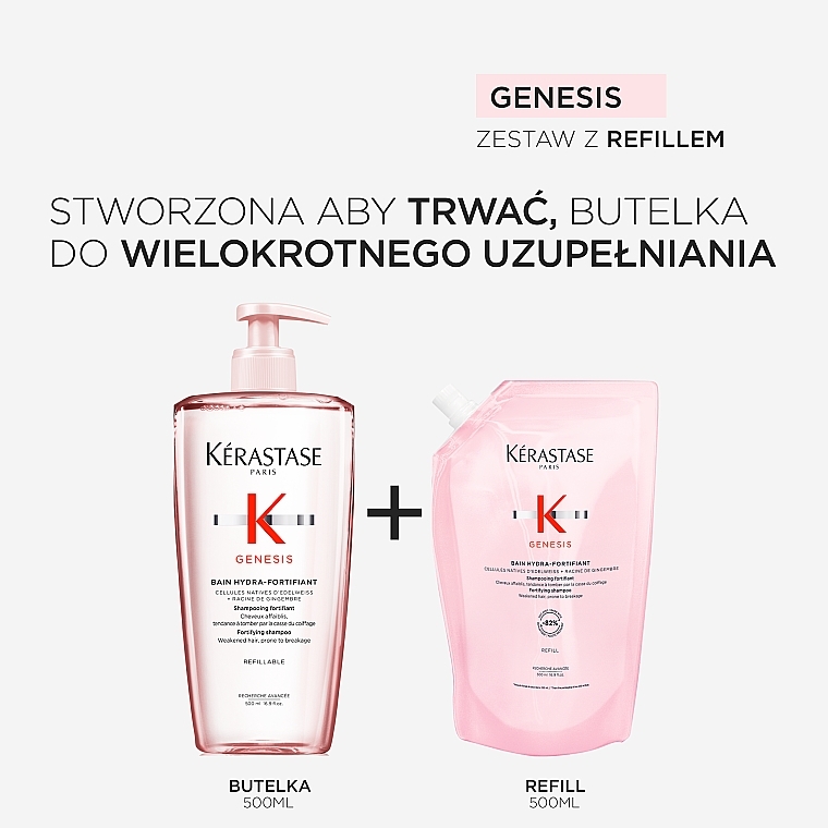 Szampon do włosów z tendencją do wypadania - Kerastase Genesis Bain Hydra-Fortifiant Shampoo — Zdjęcie N8