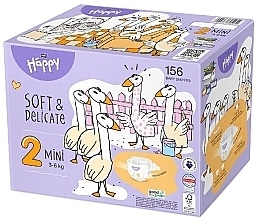 Kup Pieluchy dziecięce 3-6 kg, rozmiar 2 Mini, 156 sztuk - Bella Baby Happy Soft & Delicate