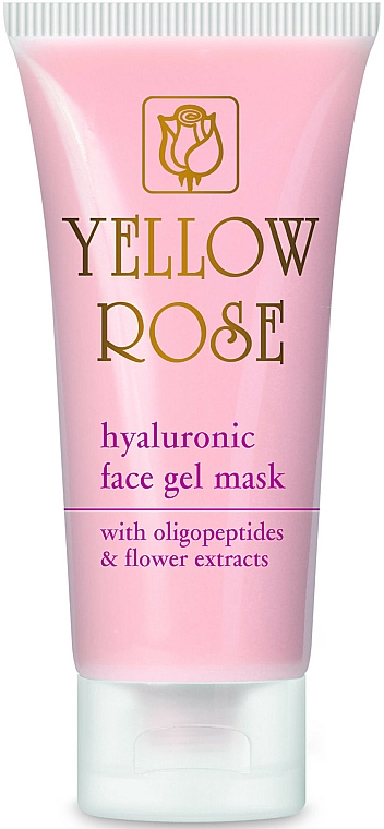 Żelowa maska do twarzy z kwasem hialuronowym - Yellow Rose Hyaluronic Face Gel Mask (tuba) — Zdjęcie N1