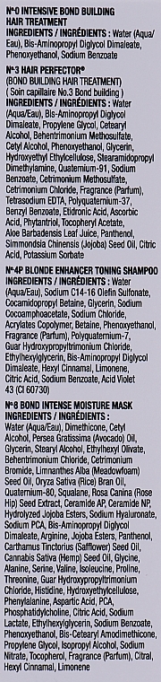 Zestaw - Olaplex Unbeakable Blondes Mini Kit (elixir/40ml + elixir/30ml + shm/20ml + mask/20ml) — Zdjęcie N3