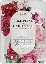 Kup Rozświetlająca maska ujędrniająca w rękawiczkach do rąk - Petitfee&Koelf Rose Petal Satin Hand Mask