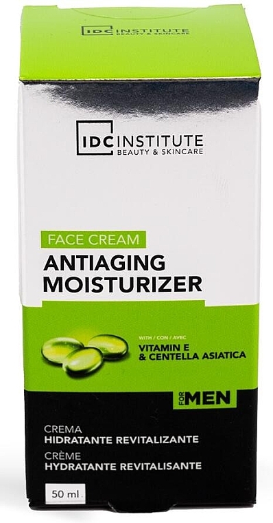 Krem przeciwstarzeniowy do twarzy dla mężczyzn - IDC Institute Antiage & Moisturizer Men Face Cream — Zdjęcie N2