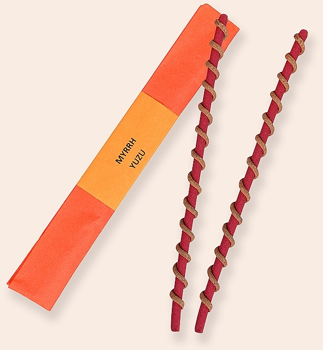 Zestaw kadzidełek №1 - Maroma Encens d'Auroville Double Scented Spiral Incense Sticks Orange — Zdjęcie N6