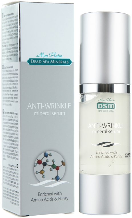 Przeciwzmarszczkowe serum do twarzy z minerałami z Morza Martwego - Mon Platin DSM Anti-Wrikle Mineral Serum — Zdjęcie N2