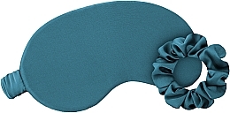 Szmaragdowy zestaw do spania w pudełku prezentowym Relax Time - MAKEUP Gift Set Green Sleep Mask, Scrunchie, Ear Plugs — Zdjęcie N2