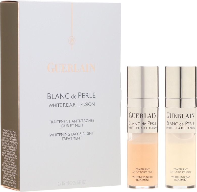 Kuracja przeciwko przebarwieniom cery - Guerlain Blanc de Perle Whitening Day & Night Treatment — Zdjęcie N1