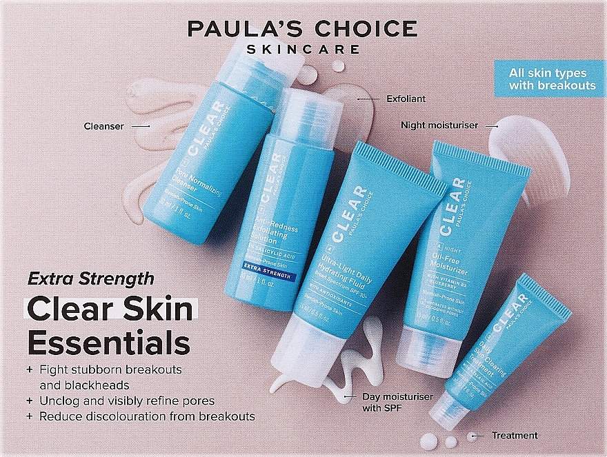 Zestaw, 5 produktów - Paula's Choice Extra Strength Clear Skin Essentials Set — Zdjęcie N1