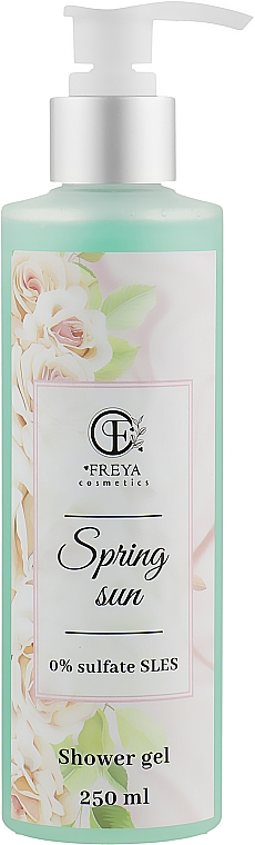 Kwiatowy żel pod prysznic bez siarczanów i SLES - Freya Cosmetics Spring Sun Shower Gel — Zdjęcie N1