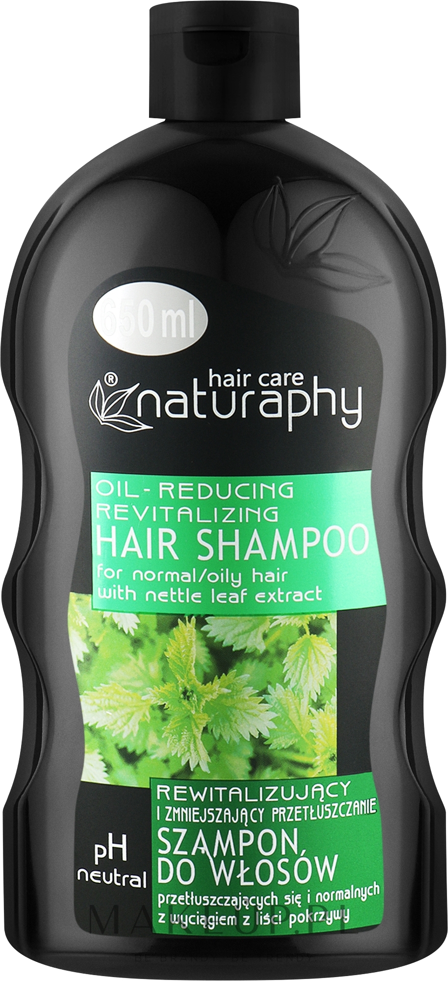 Rewitalizujący szampon do włosów - Naturaphy Nettle Leaf Extract Shampoo — Zdjęcie 650 ml