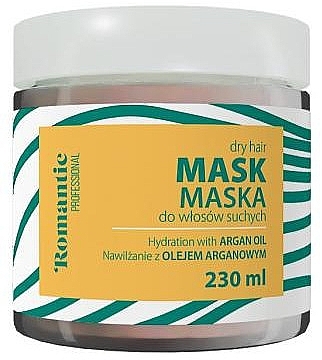 Nawilżająca maska do włosów z arganem - Romantic Professional Argan Hair Mask — Zdjęcie N1