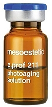 Mezokoktajl do leczenia fotostarzenia się skóry - Mesoestetic C.prof 211 Photoaging Solution — Zdjęcie N1