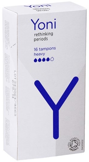 PRZECENA! Tampony bez aplikatora, 16 szt. - Yoni Organic Tampons Heavy *