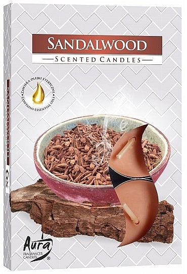 Zestaw podgrzewaczy Drzewo sandałowe - Bispol Sandalwood Scented Candles — Zdjęcie N1