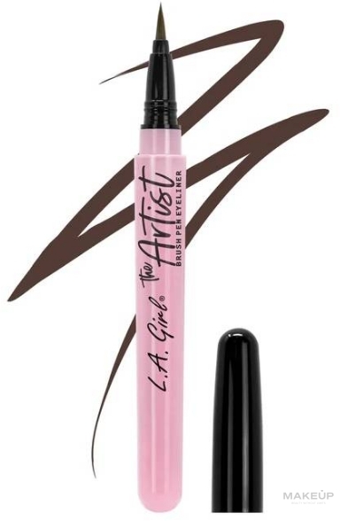 Eyeliner - L.A. Girl Brush Pen Eyeliner — Zdjęcie GLE739 - Chocolate Brown